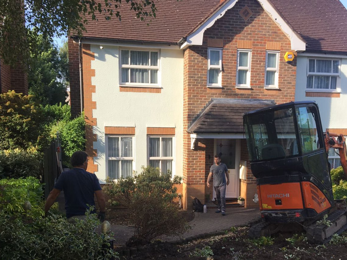 Church Langley paving