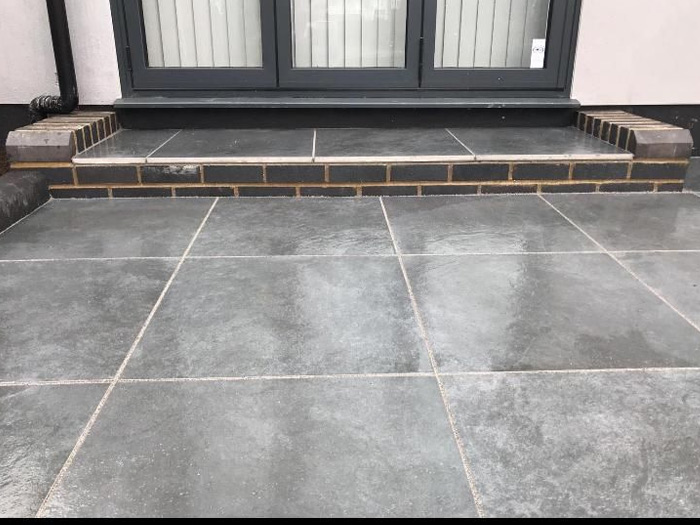 porcelain patios Church Langley